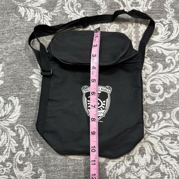 Walt Disney World Security Logo Crossbody Bag Unisex Black - Picture 5 of 5